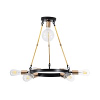 GLOBOSTAR® SAILOR 01445 Μοντέρνο Φωτιστικό Οροφής με Ντουί 7 x E27 AC 220-240V IP20 - Πολύχρωμο - Μ55 x Π55 x Υ55cm