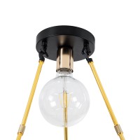 GLOBOSTAR® SAILOR 01445 Μοντέρνο Φωτιστικό Οροφής με Ντουί 7 x E27 AC 220-240V IP20 - Πολύχρωμο - Μ55 x Π55 x Υ55cm