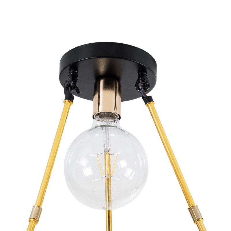 GLOBOSTAR® SAILOR 01445 Μοντέρνο Φωτιστικό Οροφής με Ντουί 7 x E27 AC 220-240V IP20 - Πολύχρωμο - Μ55 x Π55 x Υ55cm