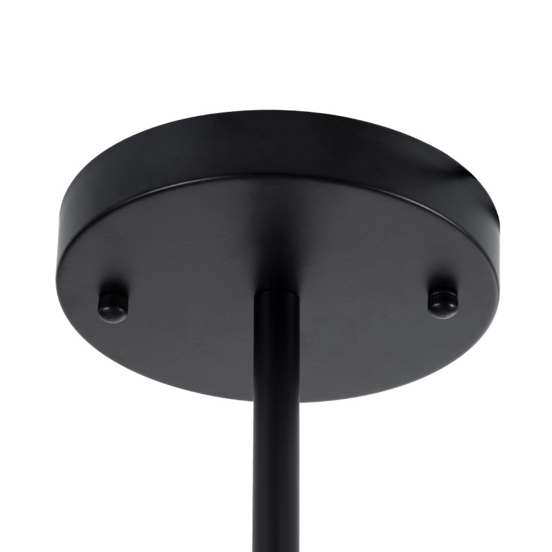 GLOBOSTAR® NEXUS 01446 Μοντέρνο Φωτιστικό Οροφής με Ντουί 6 x E27 AC 220-240V IP20 - Μαύρο & Χάλκινο - Μ105 x Π105 x Υ70cm