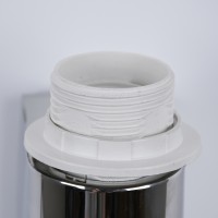 GLOBOSTAR® ELEGANT 01493 Μοντέρνο Φωτιστικό Τοίχου - Απλίκα Ξενοδοχείου Reading Light με Ντουί 1 x E27 LED 3W 360lm 36° AC 220-240V IP20 Θερμό Λευκό 2700K - Bridgelux COB Chip - Ασημί & Λευκό - Μ26 x Π16.5 x Υ33cm - 2 Χρόνια Εγγύηση
