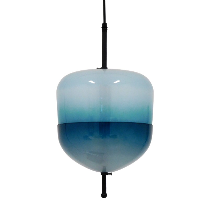 GLOBOSTAR® TEARDROP 01503 Μοντέρνο Κρεμαστό Φωτιστικό Οροφής με Ντουί 3 x G4 AC 220-240V IP20 - Τιρκουάζ - Μ24 x Π24 x Υ45cm
