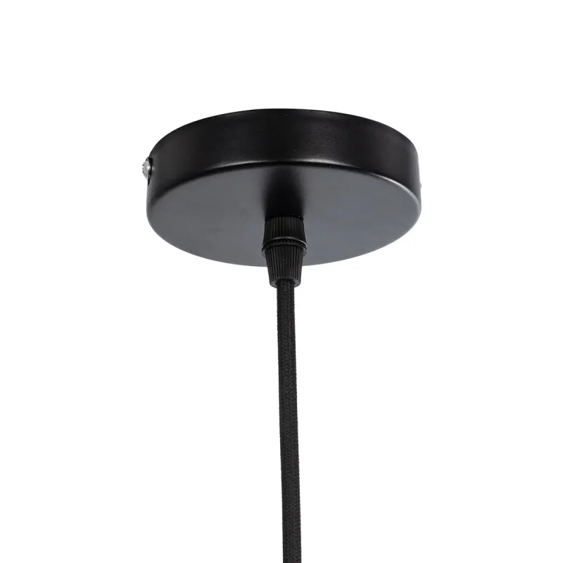 GLOBOSTAR® HARPER 01510 Μοντέρνο Κρεμαστό Φωτιστικό Οροφής με Ντουί 1 x E27 AC 220-240V IP20 - Διάφανο & Ασημί - Μ25 x Π25 x Υ30cm