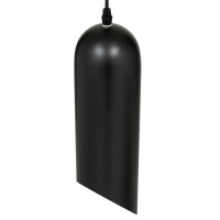 GLOBOSTAR® CARSON 01527 Μοντέρνο Κρεμαστό Φωτιστικό Οροφής με Ντουί 1 x E27 AC 220-240V IP20 - Μαύρο & Χρυσό - Μ10 x Π10 x Υ38cm