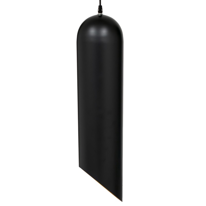 GLOBOSTAR® CARSON 01529 Μοντέρνο Κρεμαστό Φωτιστικό Οροφής με Ντουί 1 x E27 AC 220-240V IP20 - Μαύρο & Χρυσό - Μ15 x Π15 x Υ68cm
