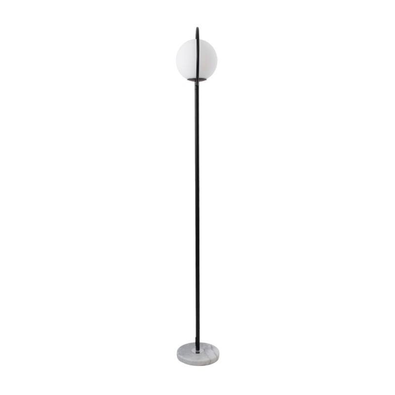 GLOBOSTAR® VERSAILLES 01540 Μοντέρνο Επιδαπέδιο Φωτιστικό με Ντουί 1 x E27 AC 220-240V IP20 - Μαύρο & Λευκό - Μ25 x Π25 x Υ150cm