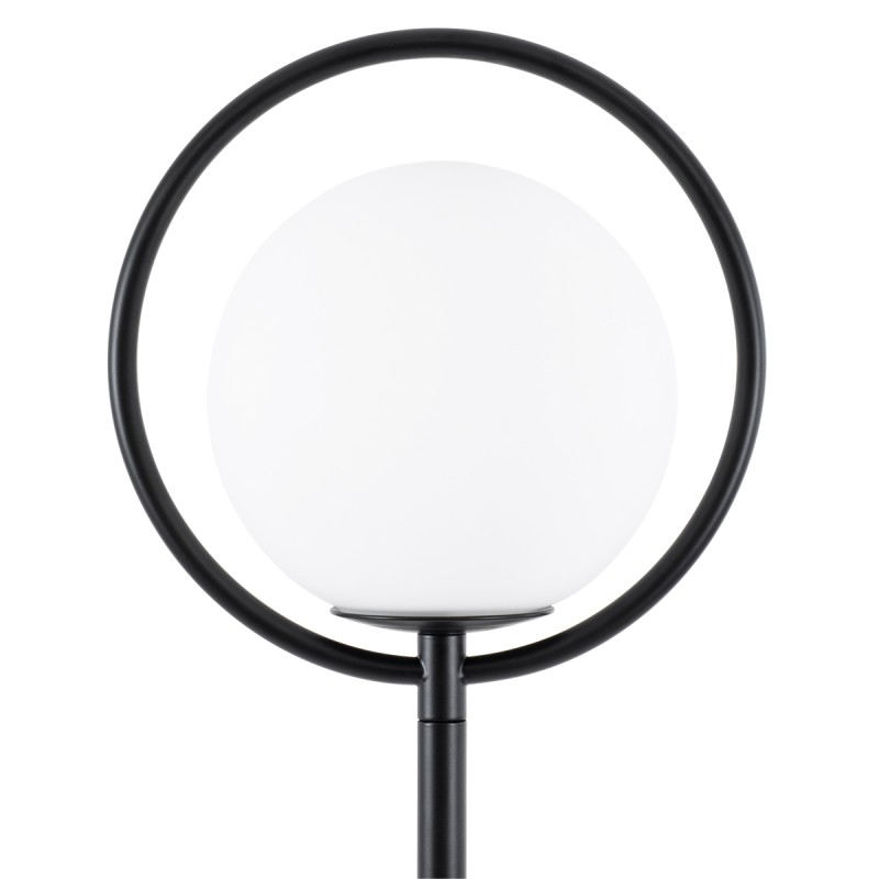 GLOBOSTAR® VERSAILLES 01540 Μοντέρνο Επιδαπέδιο Φωτιστικό με Ντουί 1 x E27 AC 220-240V IP20 - Μαύρο & Λευκό - Μ25 x Π25 x Υ150cm
