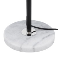 GLOBOSTAR® VERSAILLES 01540 Μοντέρνο Επιδαπέδιο Φωτιστικό με Ντουί 1 x E27 AC 220-240V IP20 - Μαύρο & Λευκό - Μ25 x Π25 x Υ150cm