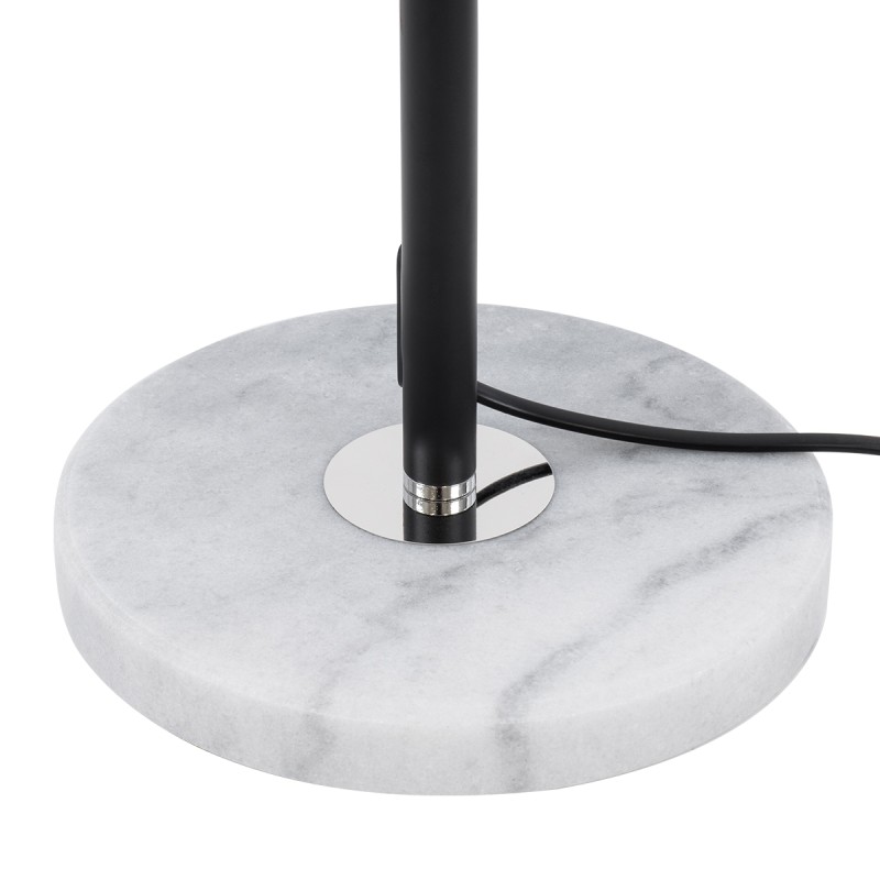 GLOBOSTAR® VERSAILLES 01540 Μοντέρνο Επιδαπέδιο Φωτιστικό με Ντουί 1 x E27 AC 220-240V IP20 - Μαύρο & Λευκό - Μ25 x Π25 x Υ150cm