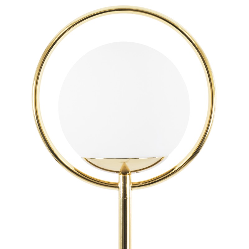 GLOBOSTAR® VERSAILLES 01541 Μοντέρνο Επιδαπέδιο Φωτιστικό με Ντουί 1 x E27 AC 220-240V IP20 - Χρυσό & Λευκό - Μ25 x Π25 x Υ150cm