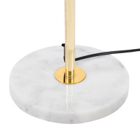GLOBOSTAR® VERSAILLES 01541 Μοντέρνο Επιδαπέδιο Φωτιστικό με Ντουί 1 x E27 AC 220-240V IP20 - Χρυσό & Λευκό - Μ25 x Π25 x Υ150cm