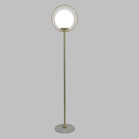 GLOBOSTAR® VERSAILLES 01543 Μοντέρνο Επιδαπέδιο Φωτιστικό με Ντουί 1 x E27 AC 220-240V IP20 - Χρυσό & Λευκό - Μ35 x Π35 x Υ170cm