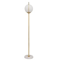 GLOBOSTAR® VERSAILLES 01543 Μοντέρνο Επιδαπέδιο Φωτιστικό με Ντουί 1 x E27 AC 220-240V IP20 - Χρυσό & Λευκό - Μ35 x Π35 x Υ170cm