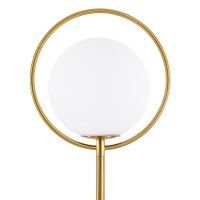 GLOBOSTAR® VERSAILLES 01543 Μοντέρνο Επιδαπέδιο Φωτιστικό με Ντουί 1 x E27 AC 220-240V IP20 - Χρυσό & Λευκό - Μ35 x Π35 x Υ170cm