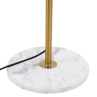 GLOBOSTAR® VERSAILLES 01543 Μοντέρνο Επιδαπέδιο Φωτιστικό με Ντουί 1 x E27 AC 220-240V IP20 - Χρυσό & Λευκό - Μ35 x Π35 x Υ170cm