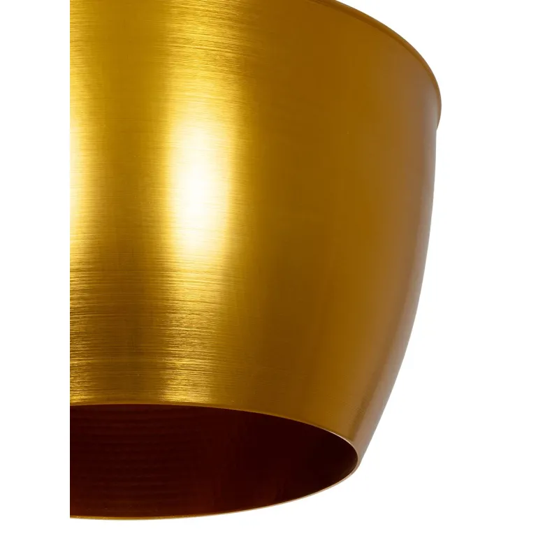 GLOBOSTAR® SHANGHAI 01544 Μοντέρνο Κρεμαστό Φωτιστικό Οροφής με Ντουί 1 x E27 AC 220-240V IP20 - Χρυσό Πλατίνα - Μ24 x Π24 x Υ30cm