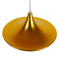 GLOBOSTAR® SHANGHAI 01545 Μοντέρνο Κρεμαστό Φωτιστικό Οροφής με Ντουί 1 x E27 AC 220-240V IP20 - Χρυσό - Μ37 x Π37 x Υ20cm