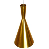 GLOBOSTAR® SHANGHAI 01546 Μοντέρνο Κρεμαστό Φωτιστικό Οροφής με Ντουί 1 x E27 AC 220-240V IP20 - Χρυσό - Μ18 x Π18 x Υ38.5cm