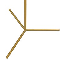 GLOBOSTAR® ELFIS 01551 Μοντέρνο Επιτραπέζιο Φωτιστικό Πορτατίφ με Ντουί 1 x E27 AC 220-240V IP20 - Χρυσό & Λευκό - Μ15 x Π15 x Υ53cm
