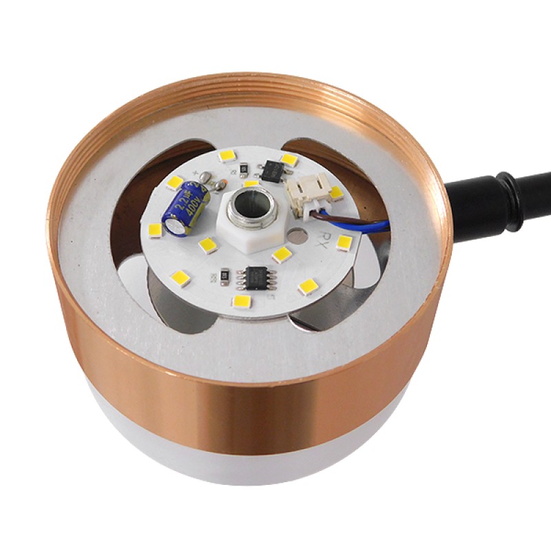 GLOBOSTAR® ORNATE 01553 Μοντέρνο Φωτιστικό Οροφής LED 104W 8320lm 360° AC 220-240V IP20 Φυσικό Λευκό 4500K - Lumileds SMD Chip - Μαύρο & Χάλκινο - Μ65 x Π65 x Υ70cm - 2 Χρόνια Εγγύηση