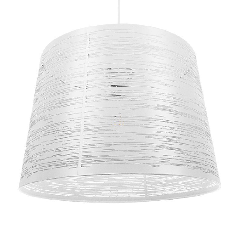 GLOBOSTAR® ACCADEMIA 01557 Μοντέρνο Κρεμαστό Φωτιστικό Οροφής με Ντουί 1 x E27 AC 220-240V IP20 - Λευκό - Μ35 x Π35 x Υ25cm