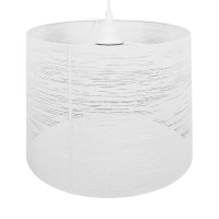 GLOBOSTAR® ACCADEMIA 01557 Μοντέρνο Κρεμαστό Φωτιστικό Οροφής με Ντουί 1 x E27 AC 220-240V IP20 - Λευκό - Μ35 x Π35 x Υ25cm