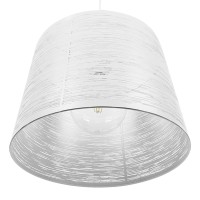 GLOBOSTAR® ACCADEMIA 01557 Μοντέρνο Κρεμαστό Φωτιστικό Οροφής με Ντουί 1 x E27 AC 220-240V IP20 - Λευκό - Μ35 x Π35 x Υ25cm