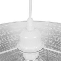 GLOBOSTAR® ACCADEMIA 01557 Μοντέρνο Κρεμαστό Φωτιστικό Οροφής με Ντουί 1 x E27 AC 220-240V IP20 - Λευκό - Μ35 x Π35 x Υ25cm