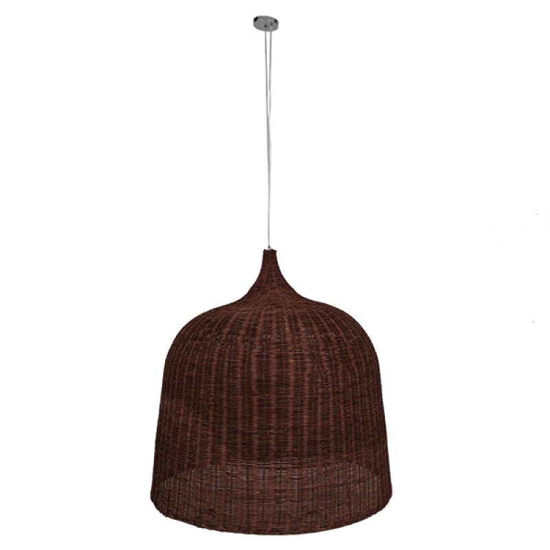 GLOBOSTAR® BAHAMAS 01569 Boho Κρεμαστό Φωτιστικό Οροφής με Ντουί 1 x E27 AC 220-240V IP20 - Καφέ - Μ90 x Π90 x Y90cm