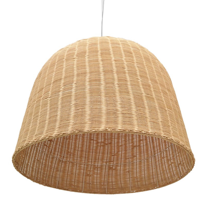 GLOBOSTAR® BAHAMAS 01570 Boho Κρεμαστό Φωτιστικό Οροφής με Ντουί 1 x E27 AC 220-240V IP20 - Μπεζ - Μ90 x Π90 x Y70cm