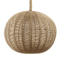 GLOBOSTAR® MANDALA 01593 Vintage Κρεμαστό Φωτιστικό Οροφής με Ντουί 1 x E27 AC 220-240V IP20 - Μπεζ - Μ60 x Π60 x Υ45cm