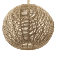 GLOBOSTAR® MANDALA 01593 Vintage Κρεμαστό Φωτιστικό Οροφής με Ντουί 1 x E27 AC 220-240V IP20 - Μπεζ - Μ60 x Π60 x Υ45cm