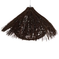 GLOBOSTAR® CHEOPE 01600 Boho Κρεμαστό Φωτιστικό Οροφής με Ντουί 1 x E27 AC 220-240V IP20 - Καφέ - Μ50 x Π50 x Y30cm