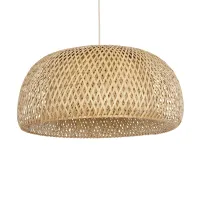 GLOBOSTAR® SAN TROPEZ 01627 Boho Κρεμαστό Φωτιστικό Οροφής με Ντουί 1 x E27 AC 220-240V IP20 - Μπεζ - Μ60 x Π60 x Υ29cm