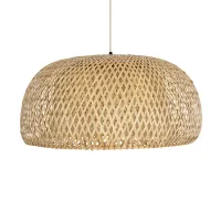 GLOBOSTAR® SAN TROPEZ 01627 Boho Κρεμαστό Φωτιστικό Οροφής με Ντουί 1 x E27 AC 220-240V IP20 - Μπεζ - Μ60 x Π60 x Υ29cm