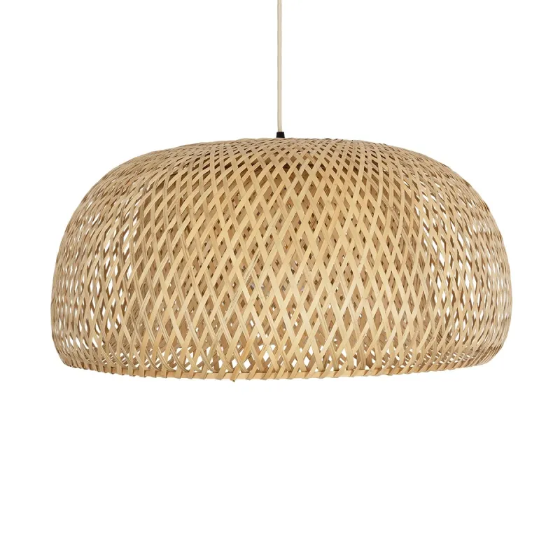 GLOBOSTAR® SAN TROPEZ 01627 Boho Κρεμαστό Φωτιστικό Οροφής με Ντουί 1 x E27 AC 220-240V IP20 - Μπεζ - Μ60 x Π60 x Υ29cm