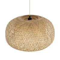 GLOBOSTAR® SAN TROPEZ 01627 Boho Κρεμαστό Φωτιστικό Οροφής με Ντουί 1 x E27 AC 220-240V IP20 - Μπεζ - Μ60 x Π60 x Υ29cm