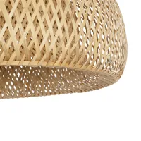 GLOBOSTAR® SAN TROPEZ 01627 Boho Κρεμαστό Φωτιστικό Οροφής με Ντουί 1 x E27 AC 220-240V IP20 - Μπεζ - Μ60 x Π60 x Υ29cm