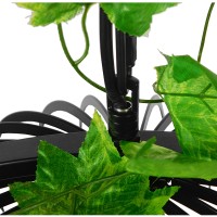 GLOBOSTAR® NEST 01640 Vintage Κρεμαστό Φωτιστικό Οροφής με Ντουί 1 x E27 AC 220-240V IP20 - Μαύρο & Πράσινο - Μ48 x Π38 x Υ40cm