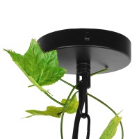 GLOBOSTAR® NEST 01640 Vintage Κρεμαστό Φωτιστικό Οροφής με Ντουί 1 x E27 AC 220-240V IP20 - Μαύρο & Πράσινο - Μ48 x Π38 x Υ40cm