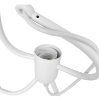 GLOBOSTAR® LITTLE MAN 01654 Μοντέρνο Κρεμαστό Φωτιστικό Οροφής με Ντουί 3 x E27 AC 220-240V IP20 - Λευκό - Μ45 x Π45 x Υ40cm