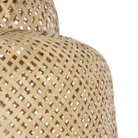 GLOBOSTAR® MALDIVES 01657 Boho Κρεμαστό Φωτιστικό Οροφής με Ντουί 1 x E27 AC 220-240V IP20 - Μπεζ - Μ50 x Π50 x Υ50m