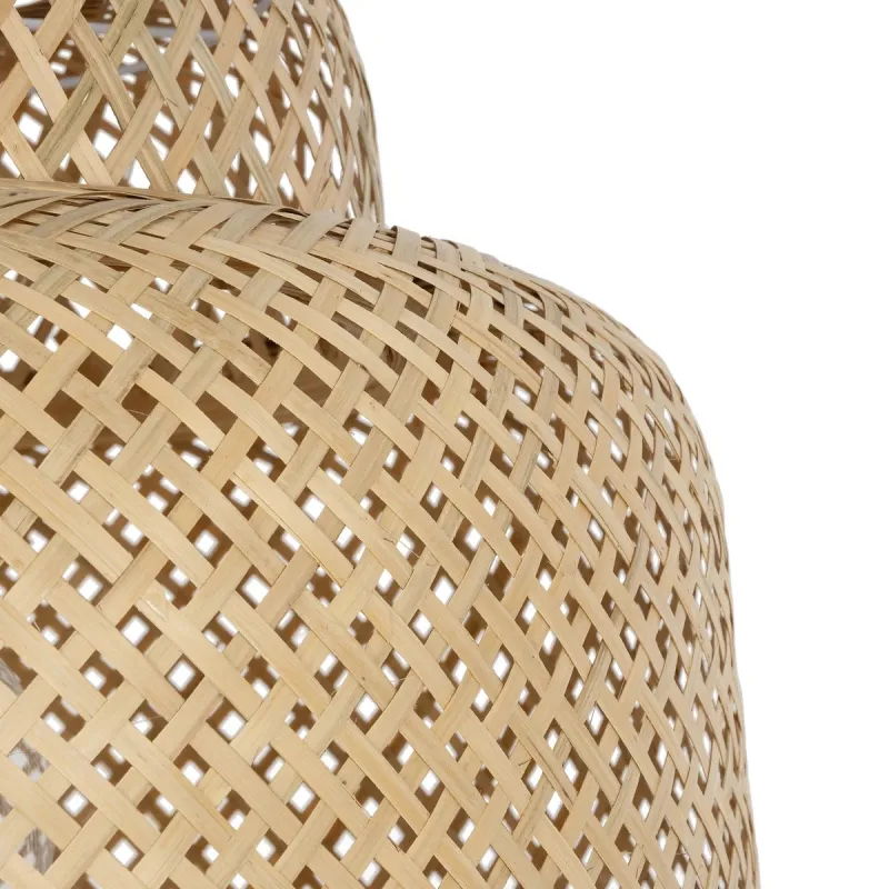 GLOBOSTAR® MALDIVES 01657 Boho Κρεμαστό Φωτιστικό Οροφής με Ντουί 1 x E27 AC 220-240V IP20 - Μπεζ - Μ50 x Π50 x Υ50m