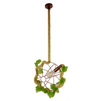 GLOBOSTAR® BRADLEY 01660 Vintage Κρεμαστό Φωτιστικό Οροφής με Ντουί 1 x E27 AC 220-240V IP20 - Πολύχρωμο - Μ33 x Π33 x Y33cm