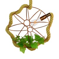 GLOBOSTAR® BRADLEY 01661 Vintage Κρεμαστό Φωτιστικό Οροφής με Ντουί 1 x E27 AC 220-240V IP20 - Πολύχρωμο - Μ42 x Π42 x Y42cm
