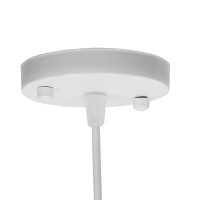 GLOBOSTAR® EARTH 01664 Vintage Κρεμαστό Φωτιστικό Οροφής με Ντουί 1 x E27 AC 220-240V IP20 - Λευκό - Μ40 x Π40 x Y40cm