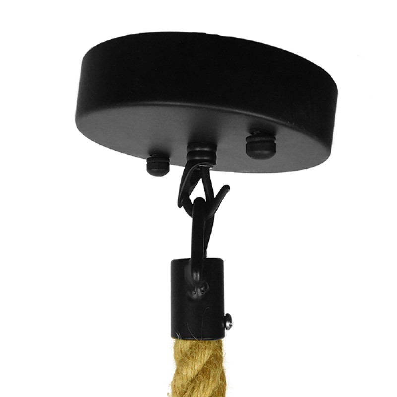 GLOBOSTAR® LENHAM 01668 Μοντέρνο Κρεμαστό Φωτιστικό Οροφής με Ντουί 1 x E27 AC 220-240V IP20 - Μπεζ & Μελί - Μ25 x Π25 x Y25cm