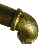 GLOBOSTAR® CANAL 01669 Vintage Κρεμαστό Φωτιστικό Οροφής με Ντουί 5 x E27 AC 220-240V IP20 - Μπρούτζινο - Μ92 x Π5 x Y8cm