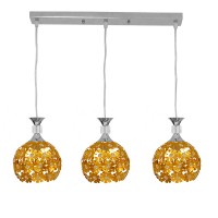 GLOBOSTAR® BOUQUET 01671 Μοντέρνο Κρεμαστό Φωτιστικό Οροφής με Ντουί 3 x E27 AC 220-240V IP20 - Πολύχρωμο - Μ64 x Π18 x Υ24cm