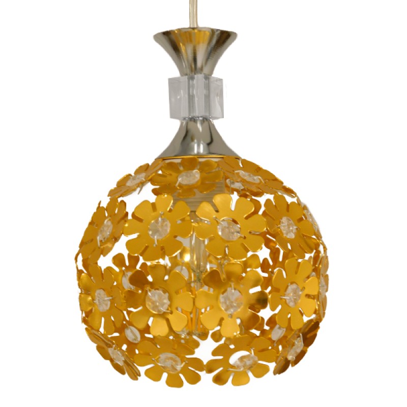 GLOBOSTAR® BOUQUET 01671 Μοντέρνο Κρεμαστό Φωτιστικό Οροφής με Ντουί 3 x E27 AC 220-240V IP20 - Πολύχρωμο - Μ64 x Π18 x Υ24cm